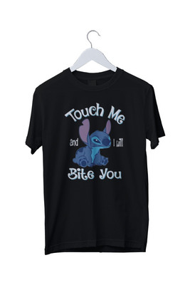Lustiges T-Shirt Lilo & Stitch Touch Me And I'll Bite You S M L XL 2 3 4 XL 