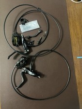 Clarks M2 Front & Rear Hydraulic Disc Brakes Black & Red Bled with Pads