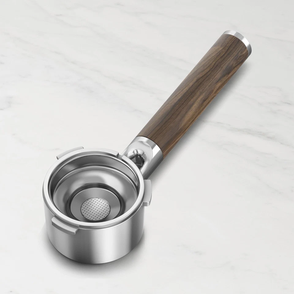 Kitchenaid Walnut Espresso Tools 3 Piece Coffee Hopper Bottomless Portafilter - Image 3 of 4