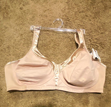 Playtex 18 Hour Beige Wireless Full Coverage Bra Hook  Eye 44C 4633