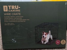 Dog Crate for Small Dogs 24 Inch Folding Metal Wire Pet Cage Single Door