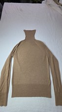 Banana Republic Women's Beige 100 Merino Wool Turtleneck Sweater Size S