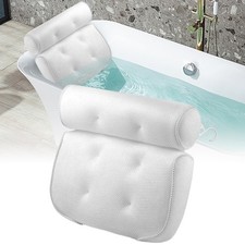 Bathroom Spa Luxury Bath Pillow Comfortable Headrest Cushion Bathtub Non-Slip