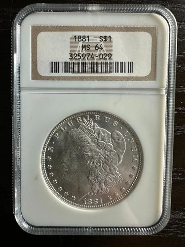 1881 Morgan Silver Dollar NGC MS64