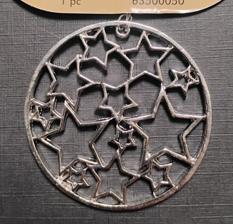 Metal Accent STARS Silver Metal Pendant *NEW* Jewelry Maker DIY Celestial Magic