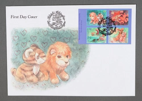 MayfairStamps Finland FDC 2005 Stuffed Animals & Toys Souvenir Sheet First Day C