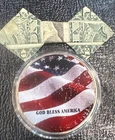 2001 1 oz .999 American Silver Eagle Dollar - 9/11.                Free $1 Bill