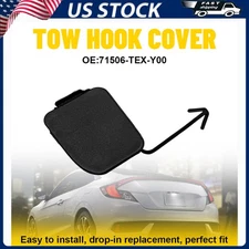 71506-TEX-Y00 Rear Bumper Towing Hook Cover Eye Cap for Honda Civic 2016-2021