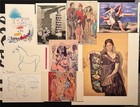 Vtg Pablo Picasso Art Postcard & Print Lot 9 Portrait Olga in Armchair 9 x 11 — photo 2