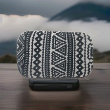 gogglesoc Goggle Cover Lens Saver Protective Black/White Geometric Fabric 06082