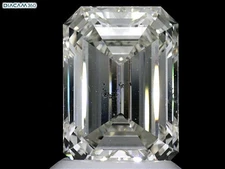 Cert. GIA 2.02 CT Emerald Cut Natural Mined Diamond Loose J color SI2 clarity