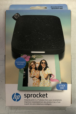 HP Sprocket 2nd Edition Digital Photo Printer - Noir