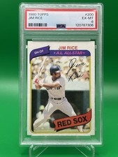 1980 Topps Jim Rice #200 PSA 6 EX-MT Boston Red Sox Hall of Fame Slab Graded