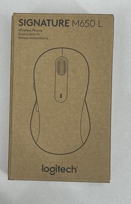 Logitech Signature M650 L Left-Handed Wireless Mouse Graphite New