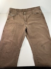 Vintage Dickies Brown 40x29 Carpenter Work Pants Side Pocket ED218STB Mexico