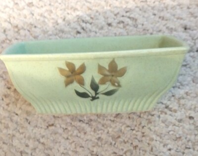 Vtg 1960 Mid Century Lane & Co. Van Nuys California Green Planter