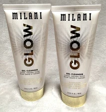 NEW X2 Milani GLOW Electrolyte & Coconut Water Blend Face Gel Cleanser 3.4oz