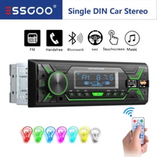 ESSGOO Single 1 Din Car Stereo Bluetooth Radio FM SD/AUX/USB SD In-Dash Player