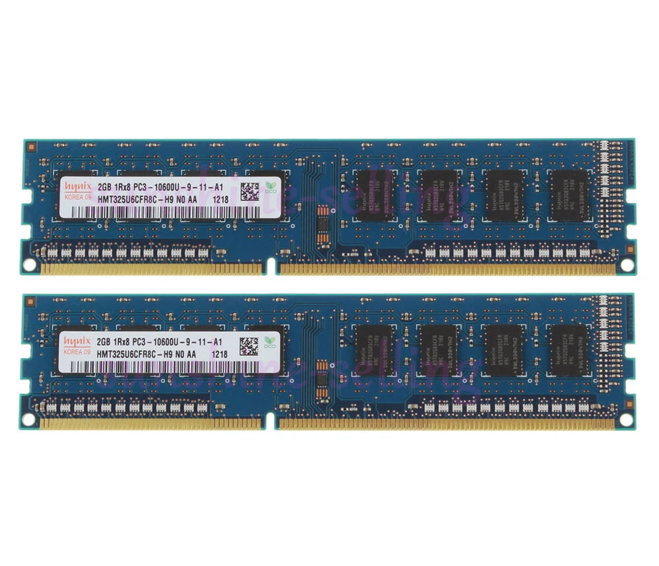 Hynix DDR3 RAM 20 GB 10X 2 GB 1Rx8 PC3-10600U 1333Mhz Desktop Memory Low Density - Image 3 of 4
