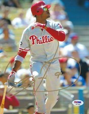 DOMONIC BROWN Signed Autograph Auto 8x10 Picture Photo Philadelphia Phillies PSA