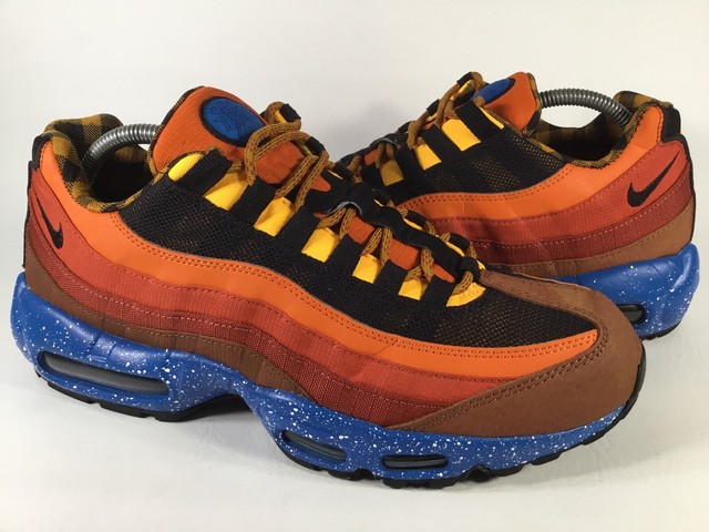 Nike Air Max 95 PRM Campfire Pack Orange Blue Black Yellow Mens Size 10.5 Rare | eBay