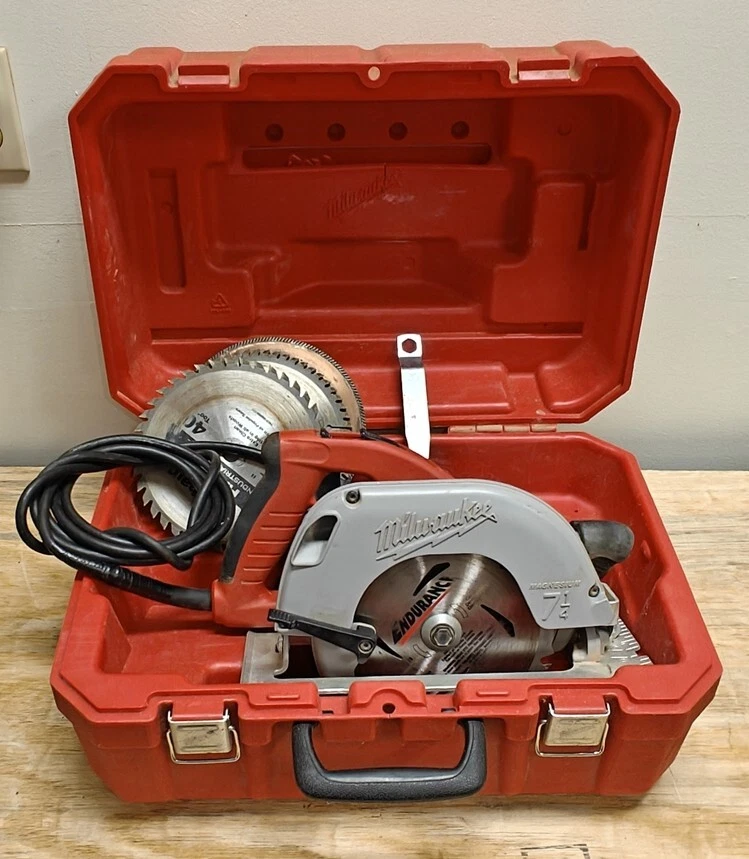 Milwaukee Heavy Duty 7-1/4" Tilt-Lok Adjustable Hndle Circular Saw 120V USA 6390 - Image 3 of 4