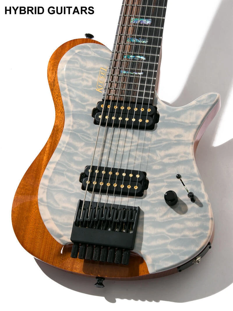 Guitarras Kiesel Pedido Personalizado ZEUS 8 cuerdas Acolchado Arce Top Transl c