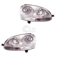 Halogen Scheinwerfer Set für VW GOLF V (1K1) Bj. 08.05-10.10 H7/H7 mit Motor