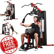 Multifunctional Home Gym System Full Body Workout Station 330lb Weight Workout