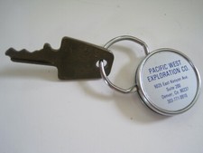 Keychain Advertising Vintage Pacific West Exploration Co. Denver CO