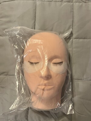 Lash Mannequin Head, Eyelash Mannequin Head with Eyelids, Lash Extension Trainin