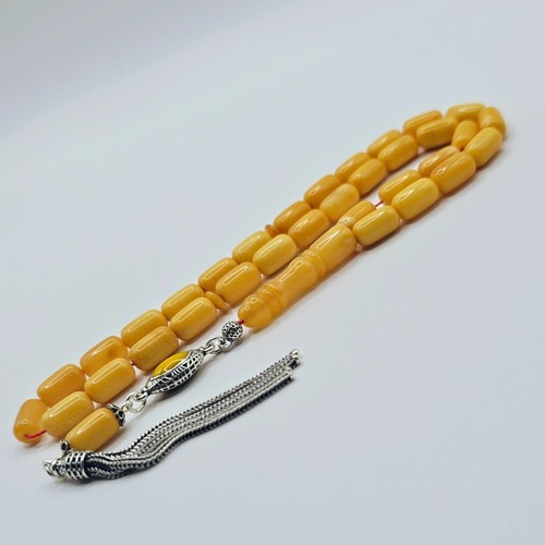 Tesbih Tespih Damla Kehribar Ambra Ambra 15 Gr Rosario Prayerbeads Capsula - Foto 5 di 10