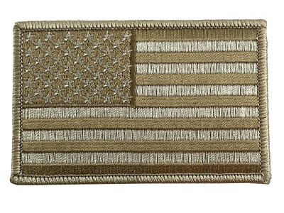 Gravity Threads Assorted Patches - USA Khaki Flag