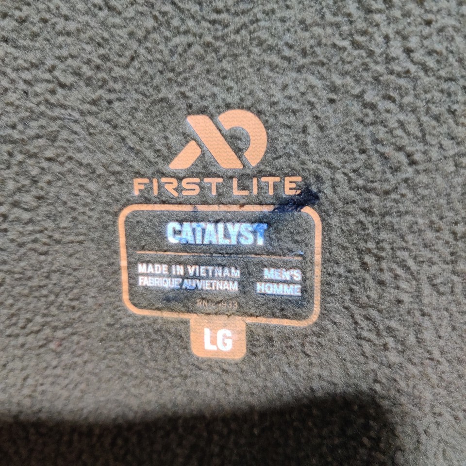 First Lite Catalyst Soft Shell Jacket Mens Sz Large L Camouflage