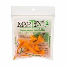 Martini 2 inch Golf Tees - Orange 6 Tees