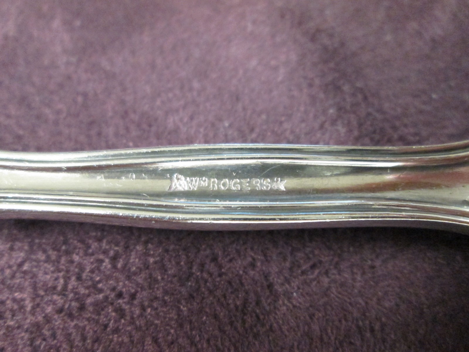 BERWICK aka DIANA Serving Fork Rogers Silverplate Art Nouveau Floral No Monogram