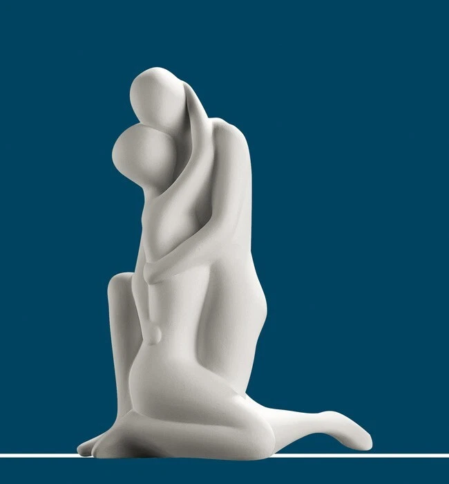 Gilde Francis Skulptur Paar Du und Ich Verliebte 31 cm groß creme 30381 - Bild 1 von 1