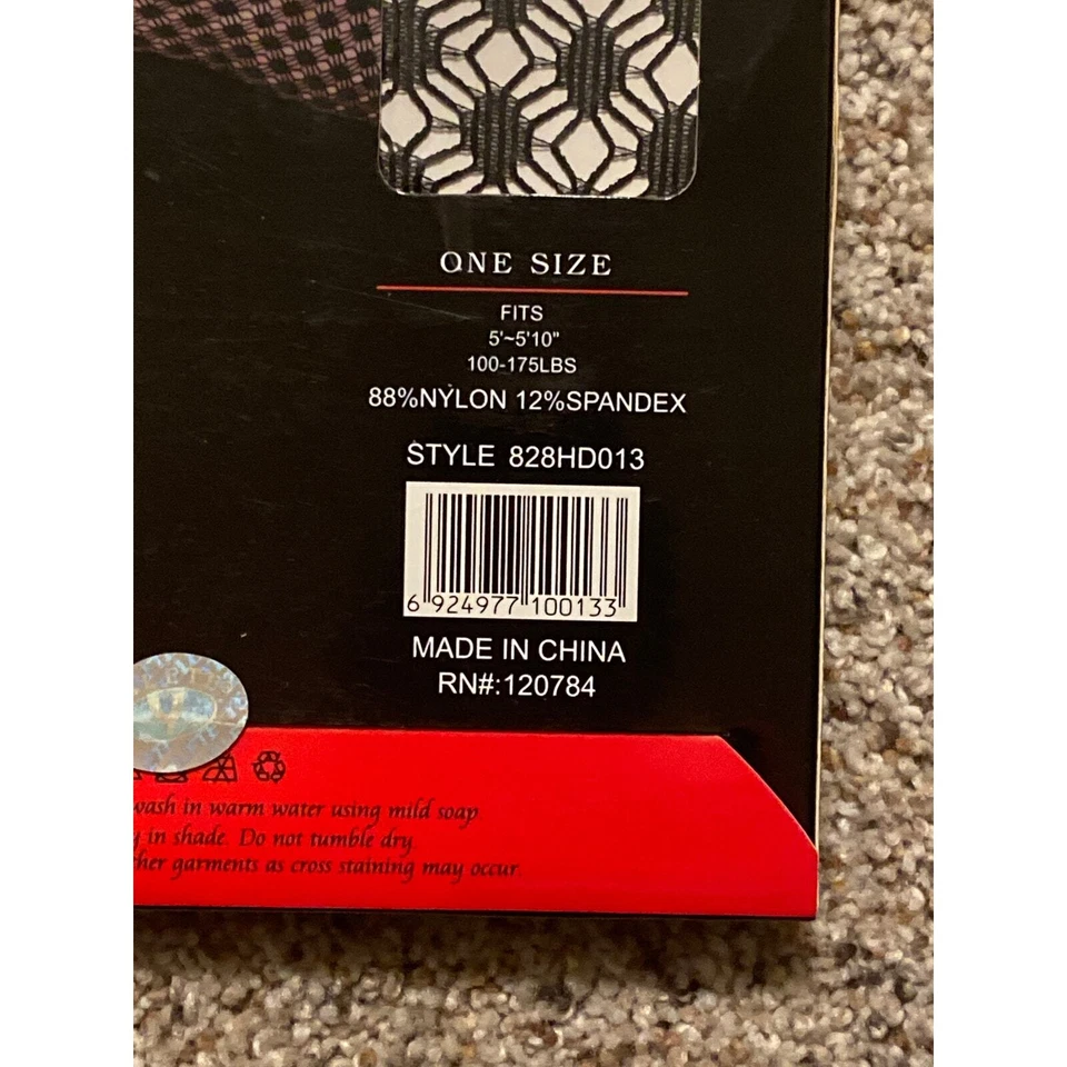 Hosiery Tights Pantyhose Fish Nets Black Yelete Stockings - Image 3 of 3