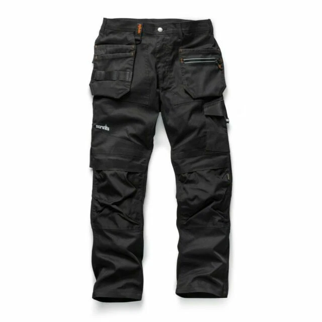 Scruffs T54499 Trade 34 inch Waist 31inch Leg Flex Trousers - Black
