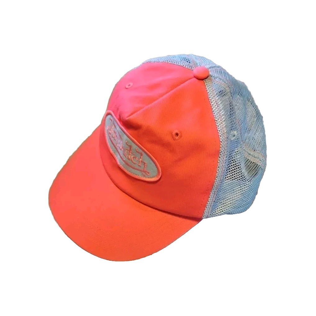 00s Von Dutch vintage cap 鬼フェード VON DUTCH Trucker Hat Iconic Vintage Y2K Pink Blue Neon Rave
