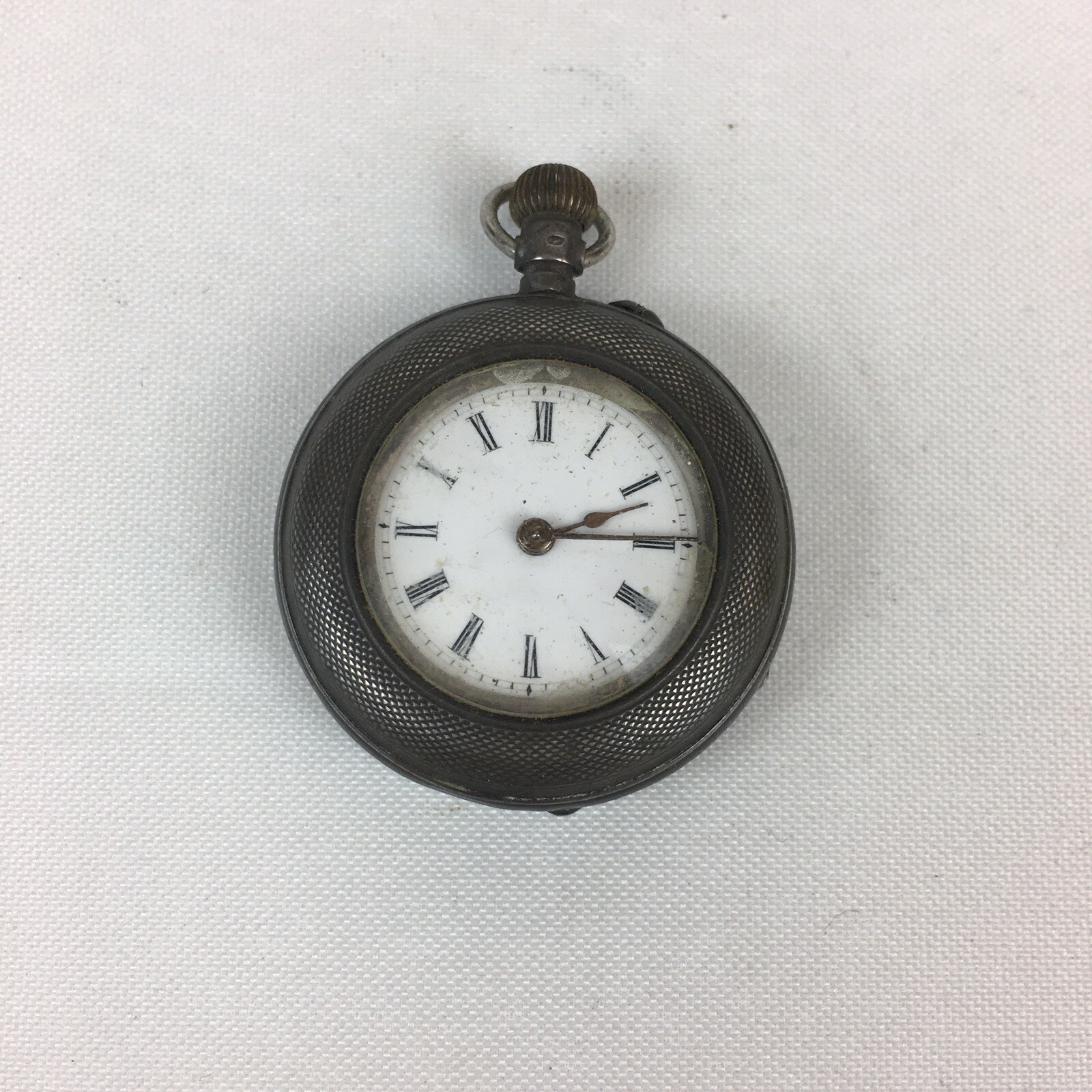 Antique German Solid Silver Cased Remontoirill Fo… - image 1