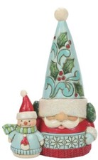 Jim Shore Winter Wonderland Gnome With Snowman Figurine 2022 New Xmas 6011690 TC