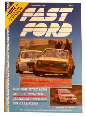 FAST FORD Magazine September 1989 - Fords In Ralleycross