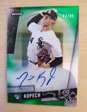 2019 Toops Finest Michael Kopech Green Refractor Auto RC 84/99