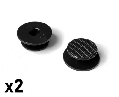 2 Cappucci Analogici Di Ricambio Per Joystick PSP 2000/3000 - Colore Nero