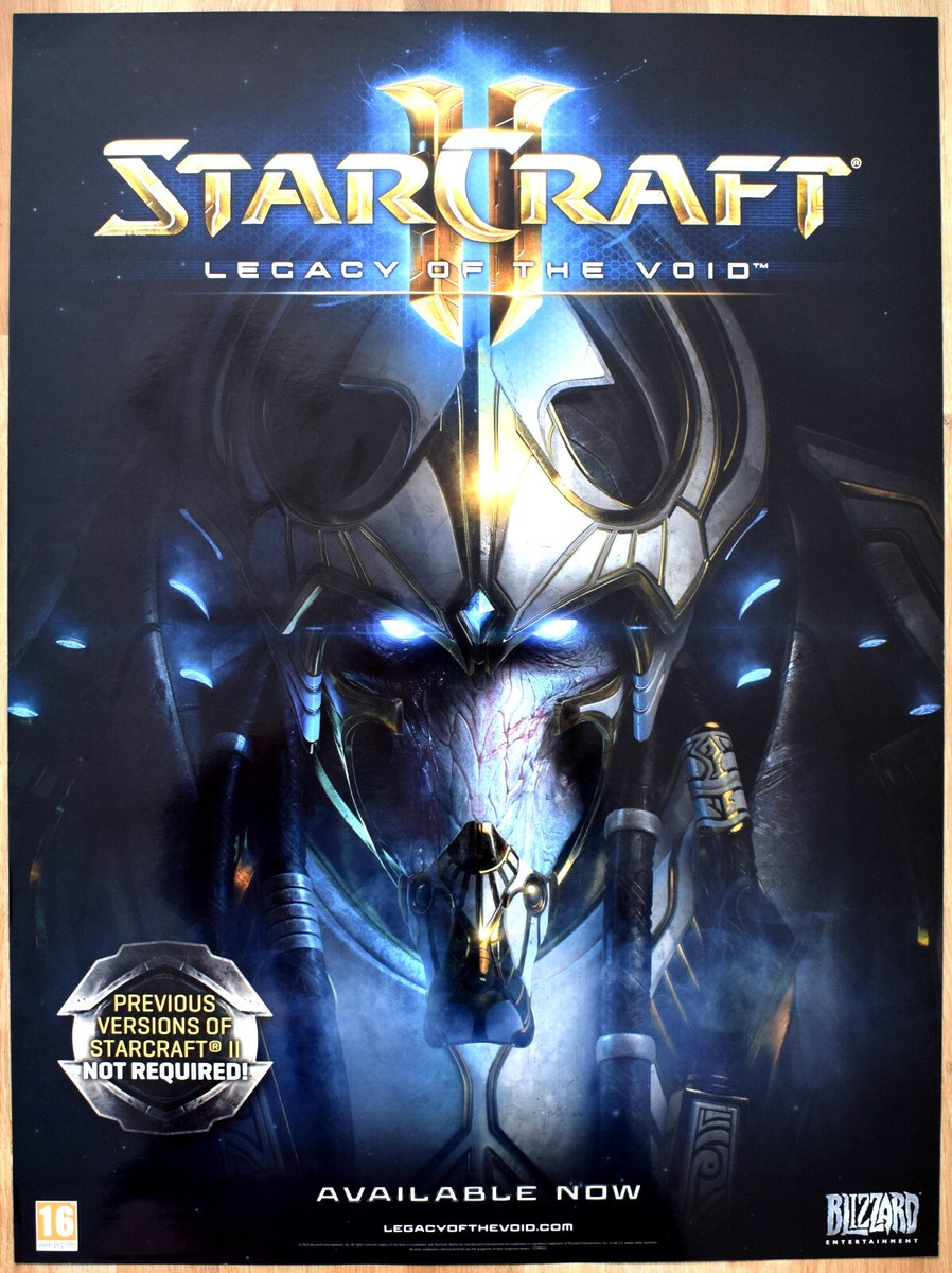 未使用 非売品 PC ポスター スタークラフト STAR CRAFT ブリザード 未