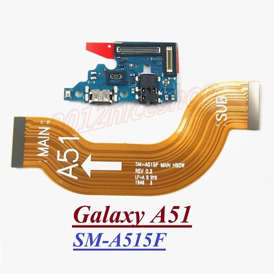 OEM Charging Port Board Motherboard Cable Flex For Samsung Galaxy A51  SM-A515F