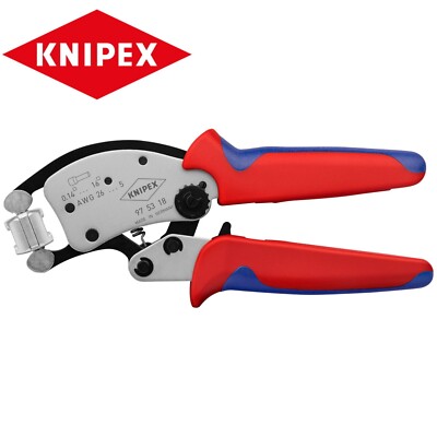 Knipex Twistor16 Crimpzange für Drahtendhülsen selbstverstellbar 97 53 18   
