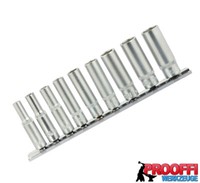 "Stecknuss SteckschlüSsel Set Lang 6-Kant 9 Tlg. 5 - 13Mm FüR 1/4\" Ratsche G13540"