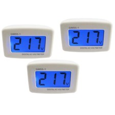 Digital Voltmeter Flat US Plug in AC LCD Voltmeter Volt Panel Meter AC 100V f...